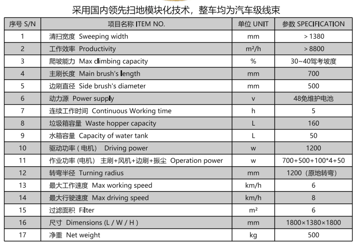 洁路宝驾驶比如扫地机1400